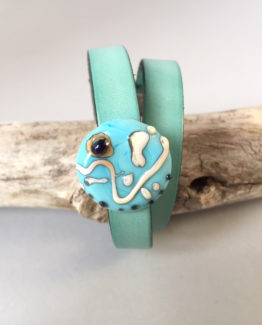 bracelet-cuir-leather-glassbead-jewellery-turquoise