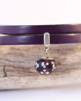 bracelet-cuir-leather-glassbead-jewellery-6mm-purple