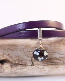 bracelet-cuir-leather-glassbead-jewellery-6mm-violet