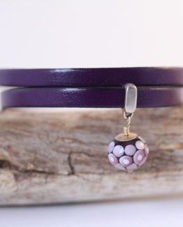 bracelet-cuir-leather-glassbead-jewellery-purple-6mm